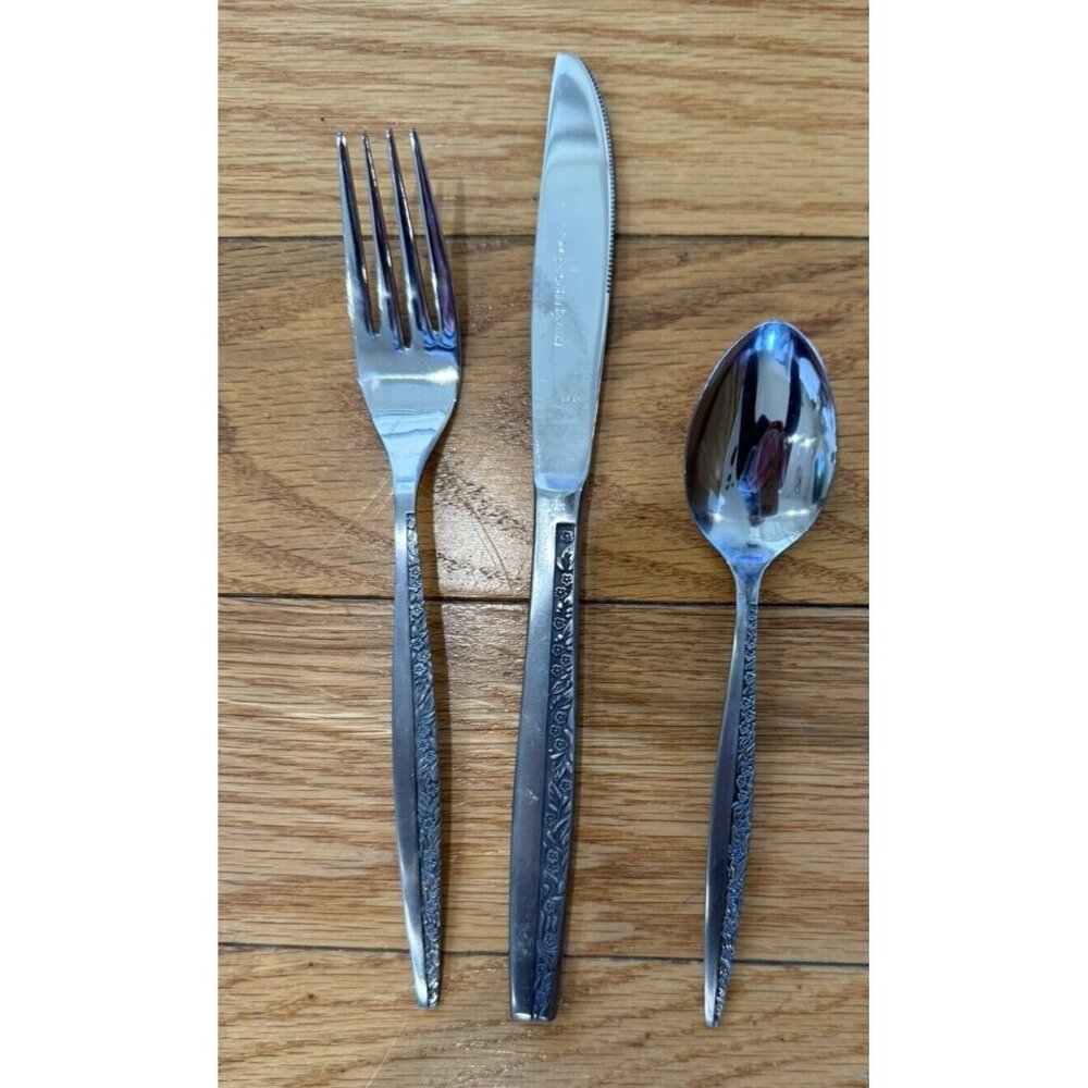 MCM Rogers Coventry Set of 3 Stainless Flatware Japan Vintage